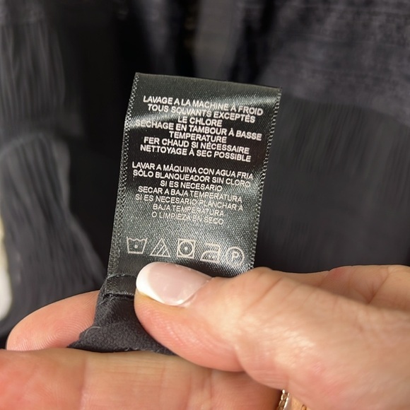 Velvet Black Short Sleeve Lace Dress Size Small - Picture 11 of 12